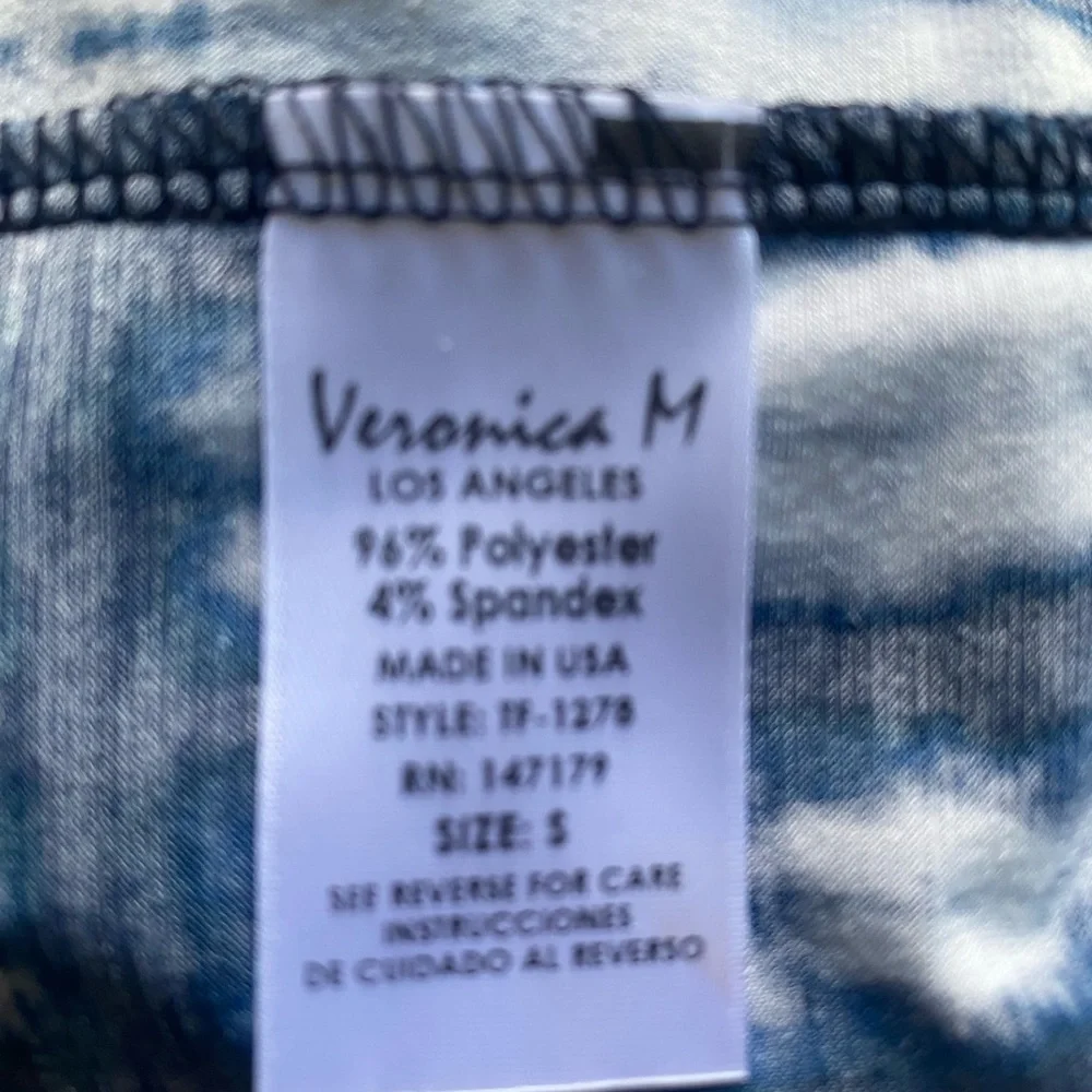 Veronica M Blue and White Tie-Dye Top - Picture 7 of 9